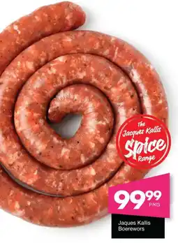 Save Jaques Kallis Boerewors offer