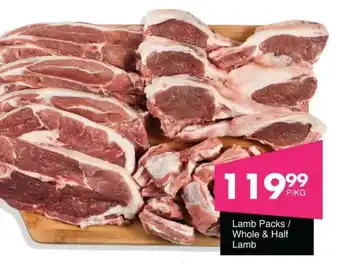 Save Lamb Packs/ Whole & Half Lamb offer