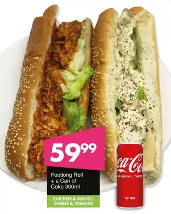 Save Footlong Roll + a Can of Coke offer