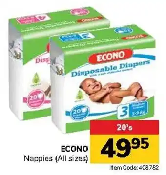 Jumbo ECONO Nappies offer