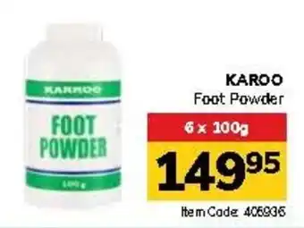 Jumbo KAROO Foot Powder offer