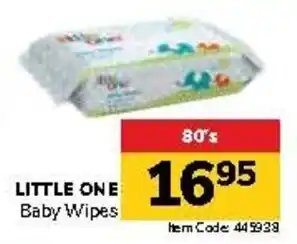 Jumbo LITTLE ONE Baby Wipes offer