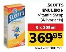 Jumbo SCOTTS EMULSION Vitamin Syrup offer