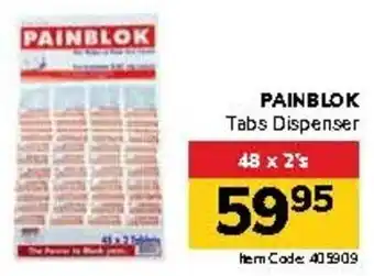 Jumbo PAINBLOK Tabs Dispenser offer