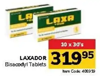 Jumbo LAXADOR Bisacodyl Tablets offer