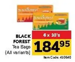 Jumbo BLACK FOREST Tea Bags offer