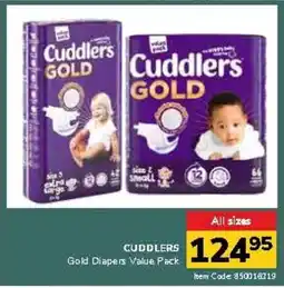 Jumbo CUDDLERS Gold Diapers Value Pack offer