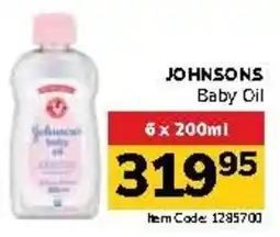 Jumbo JOHNSONS Baby Oil offer