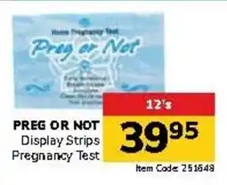 Jumbo PREG OR NOT Display Strips Pregnancy Test offer