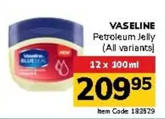 Jumbo VASELINE Petroleum Jelly offer