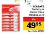 Jumbo COLGATE Toothbrush Classic Clean Hanging Card offer