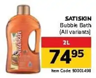 Jumbo SATISKIN Bubble Bath offer