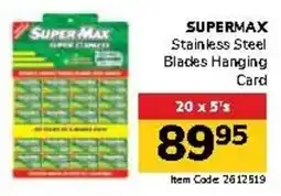 Jumbo SUPERMAX Stainless Steel Blades Hanging Card offer