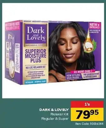 Jumbo DARK & LOVELY Relaxer Kit Regular & Super offer