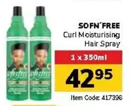 Jumbo SOFN'FREE Curl Moisturising Hair Spray offer