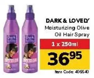 Jumbo DARK & LOVELY Moisturizing Olive Oil Hair Spray offer