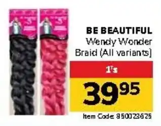 Jumbo BE BEAUTIFUL Wendy Wonder Braid offer