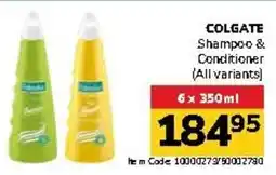 Jumbo COLGATE Shampoo & Conditioner offer