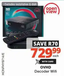 Checkers Hyper OVHD Decoder Wifi offer