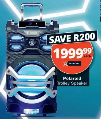 Checkers Hyper Polaroid Trolley Speaker offer