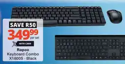 Checkers Hyper Rapoo Keyboard Combo X1800S offer