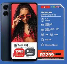 Checkers Hyper Samsung A06 Smartphone 4G LTE offer