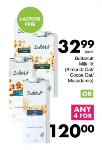 Save Buttanutt Milk (Almond/ Oat/ Cocoa Oat/ Macadamia) offer