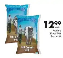 Save Fairfield Fresh Milk Sachet offer