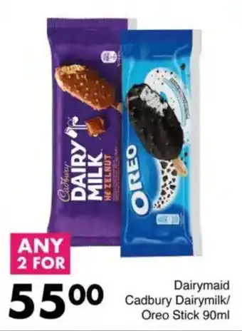 Save Dairymaid Cadbury Dairymilk/ Oreo Stick offer