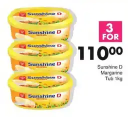 Save Sunshine D Margarine Tub offer