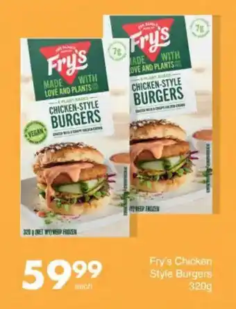 Save Fry's Chicken Style Burgers offer