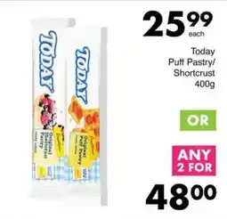 Save Today Puff Pastry/ Shortcrust offer