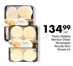 Save Pastry Delights Mama's/ Ovals/ Rectangles/ Rounds/ Sheets offer