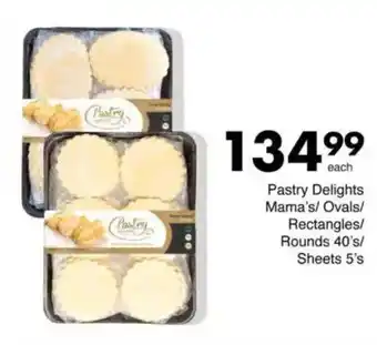 Save Pastry Delights Mama's/ Ovals/ Rectangles/ Rounds/ Sheets offer