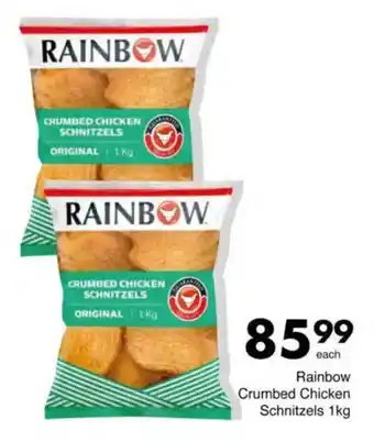 Save Rainbow Crumbed Chicken Schnitzels offer