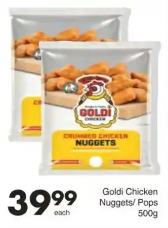 Save Goldi Chicken Nuggets/Pops offer