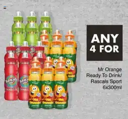 Save Mr Orange Ready To Drink/ Rascals Sport offer