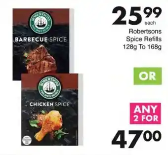 Save Robertsons Spice Refills offer