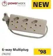 Builders Warehouse Power Worx 6 Way Multiplug offer