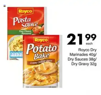 Save Royco Dry Marinades/ Dry Sauces/ Dry Gravy offer