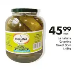 Save La Italiana Gherkins Sweet Sour offer