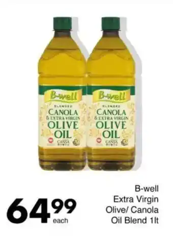 Save B-well Extra Virgin Olive/Canola Oil Blend offer