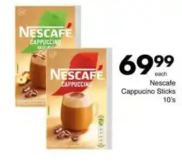 Save Nescafe Cappucino Sticks offer