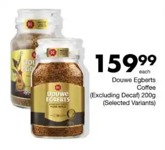 Save Douwe Egberts Coffee (Excluding Decaf) offer