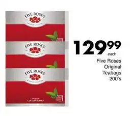 Save Five Roses Original Teabags offer