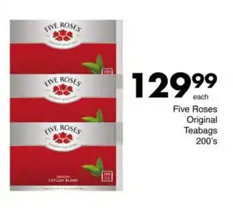 Save Five Roses Original Teabags offer