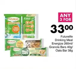 Save Futurelife Drinking Meal Energize/ Granola Bars/ Oats Bar offer