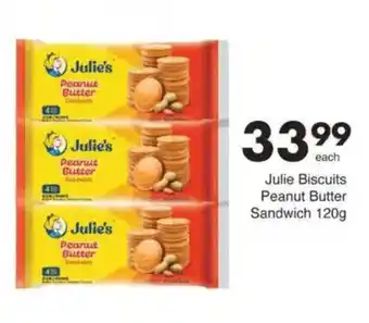 Save Julie Biscuits Peanut Butter Sandwich offer