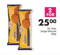 Save De Vries Ginger Biscuits offer