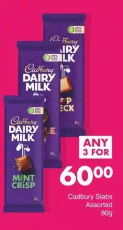 Save Cadbury Slabs Assorted offer